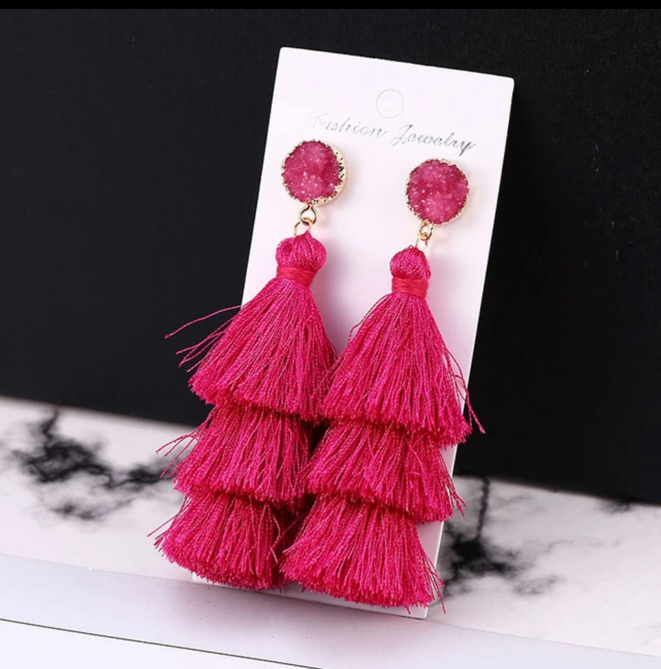 Robin tassel earrings