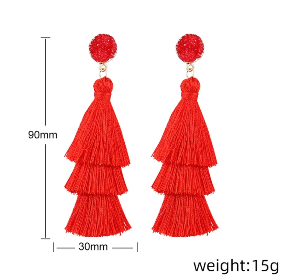 Robin tassel earrings
