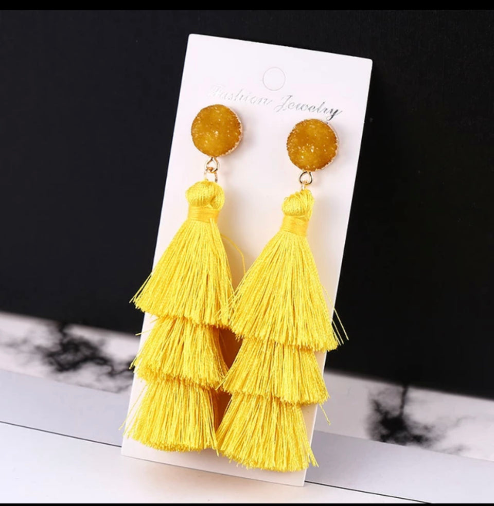 Robin tassel earrings