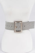 Silver Bling Wide Belt