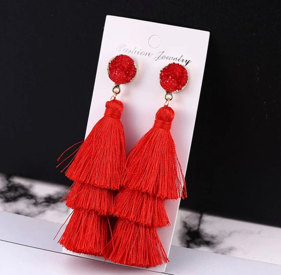 Robin tassel earrings