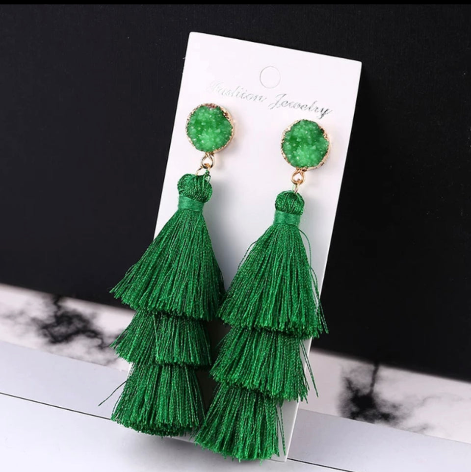 Robin tassel earrings